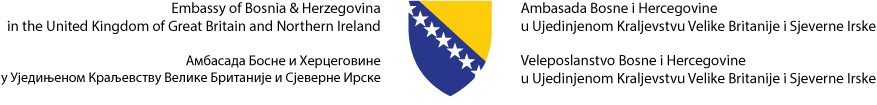 Embassy of Bosnia & Herzegovina in the United Kingdom of Great Britain and Northern Ireland